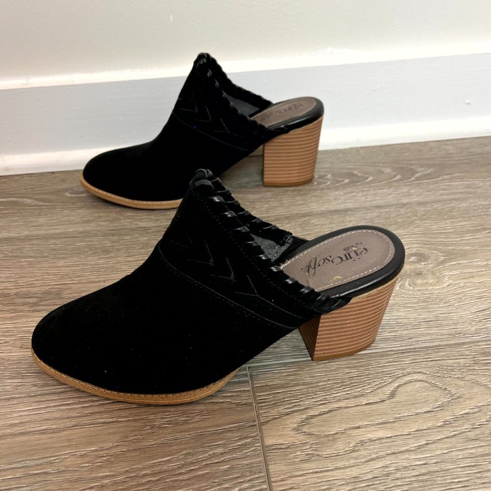 New Euro Soft by Sofft Black Sandy Clog size 8 - Picture 3 of 8